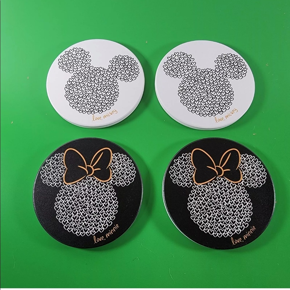 Disney Mickey Mouse set of 4 drink coasters